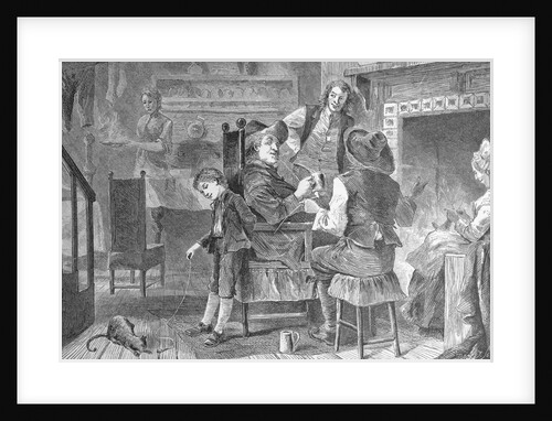 Early Depiction of Dutch Family at Home by Anonymous