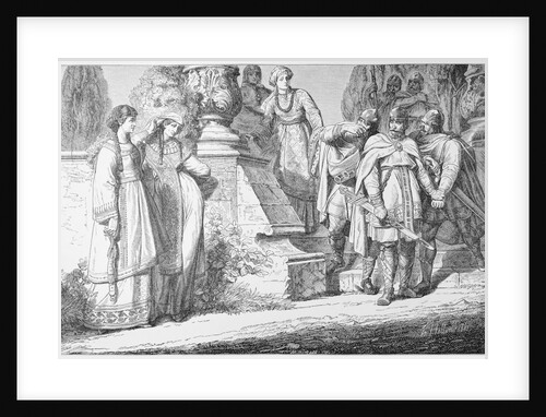 Depiction of Empress Theophano and Otto II with Party by Anonymous