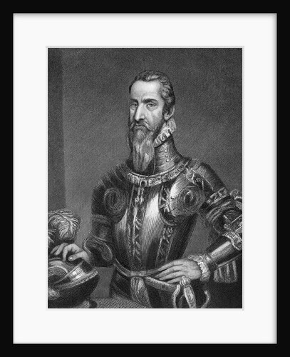 Illustrated Portrait of Duke Don Fernando Alvarez De Toledo by Anonymous