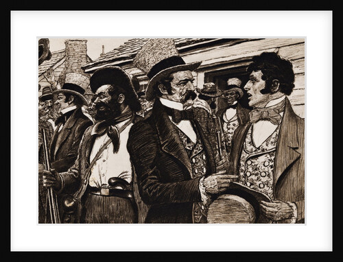 Texas Civilians Celebrating by Anonymous