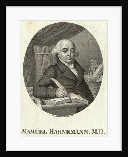 Portrait of German Homeopathic Physician Samuel Hahnemann by Anonymous