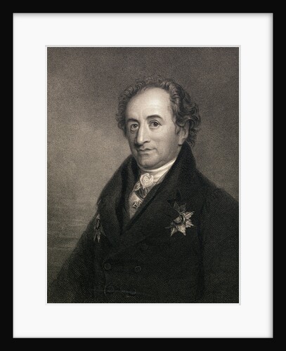 Portrait of Author Johann Wolfgang Von Goethe with Document in Hand by Anonymous