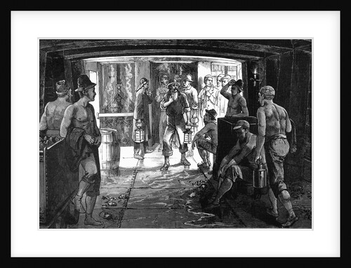 Miners in Consolidated Virginia Silver Mine by Anonymous