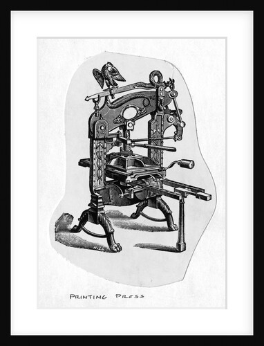 An Early Printing Press by Anonymous
