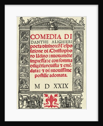 The Title Page to Dante Aligieri's The Divine Comedy by Anonymous