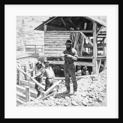 James W. Marshall Discovering Gold by Anonymous
