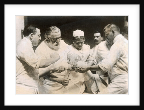 Dr. Bergmann Amputating Leg by Anonymous