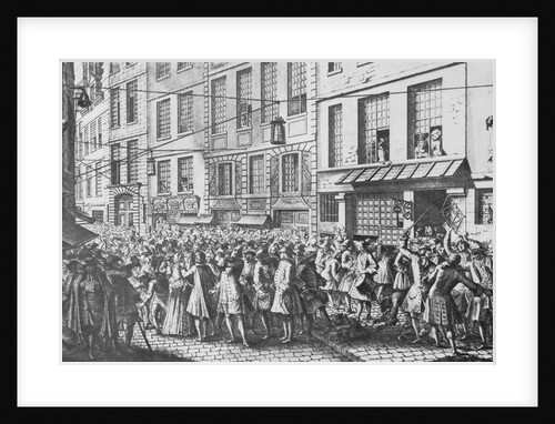 Citizens Crowding French Street by Anonymous