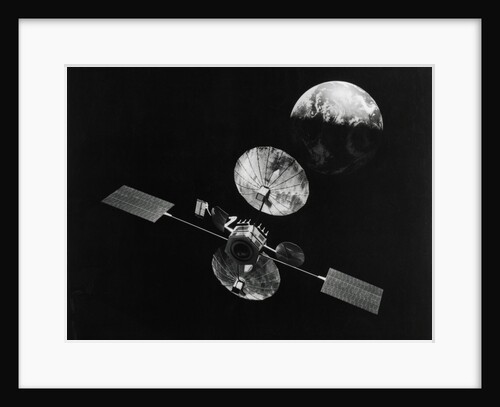 View of NASA Satellite Orbiting Earth by Anonymous