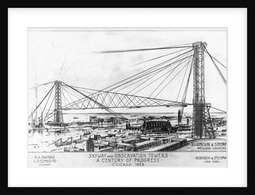 Skyway and Observation Towers at Century of Progress by Anonymous