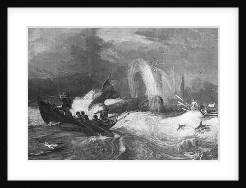 Whalers in the Ocean by Anonymous