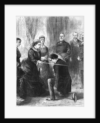 Benjamin Disraeli Being Ordained by Queen of England by Anonymous