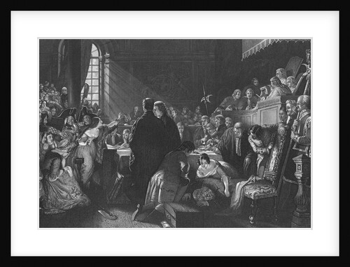 Early Courtroom Scene by Anonymous