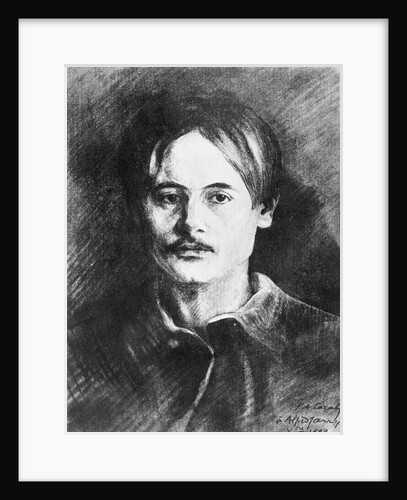 Drawing of French Poet Alfred Jarry by Anonymous