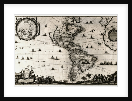 Early Map of the Americas by Anonymous