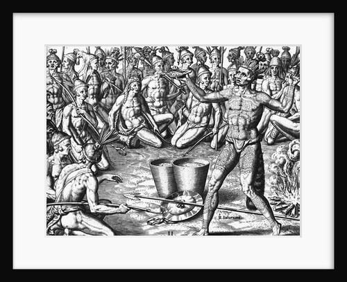 Florida Indians Saturibo War Council by Anonymous