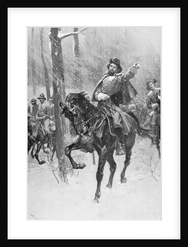 Drawing showing Confederate Colonel Nathan B. Forrest on Horseback by Anonymous