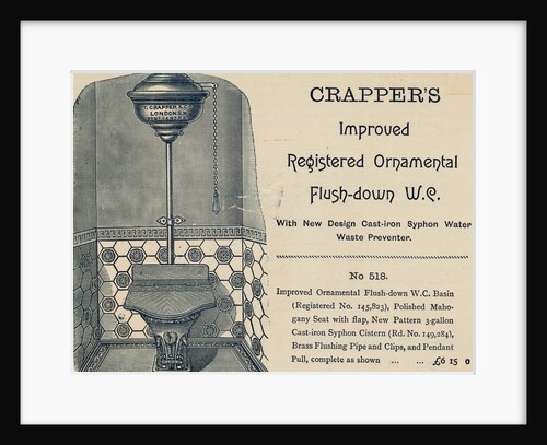 Advertisement for Crapper's Toilet by Anonymous