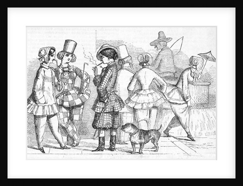 Cartoon Depicting Women's Clothing by Anonymous
