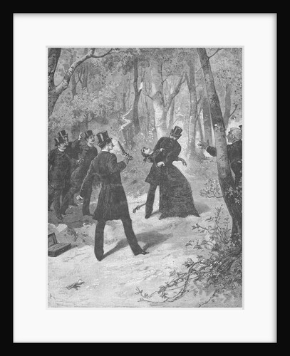 Woman Fainting During Duel by Anonymous