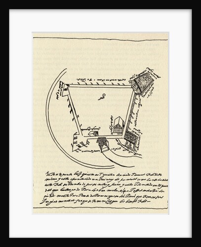 Diagram of the Fort at St. Augustine by Anonymous