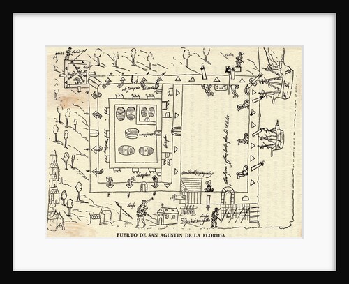 Diagram of the Fort at St. Augustine by Anonymous