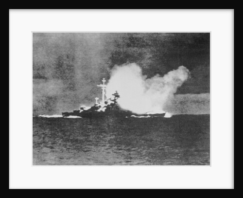 Battleship Being Destroyed by Anonymous