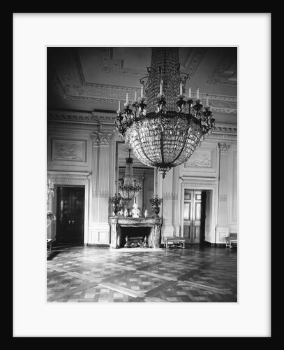 Chandelier Hanging in East Room of White House by Anonymous