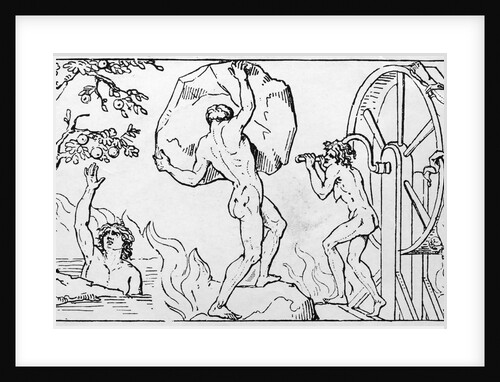 Tantalus,Sisyphus And Ixion/Illustration by Anonymous