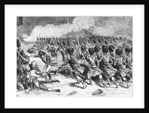 Battle Scene From French and Indian War by Anonymous