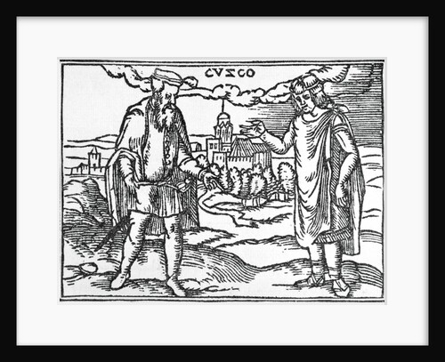 Francisco Pizarro Meeting Inca by Anonymous
