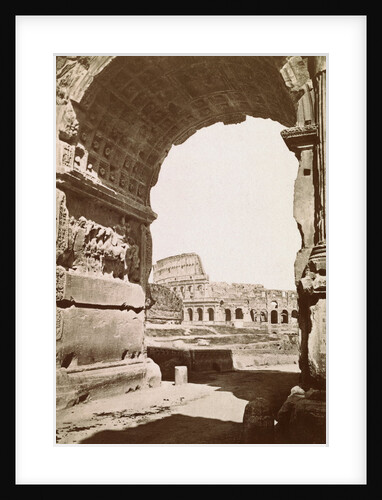 Colosseum Seen Through the Arch of Titus by Anonymous