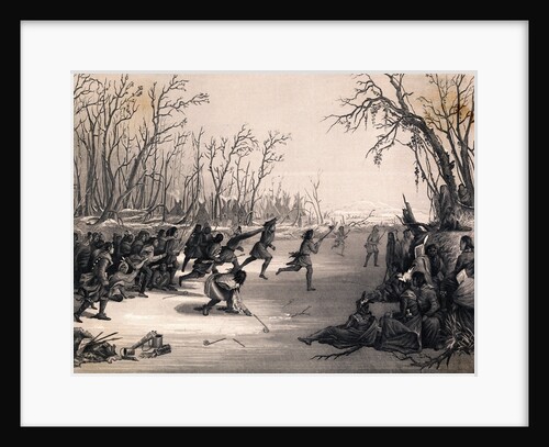 Dakota Sioux Indians Playing Lacrosse by Anonymous