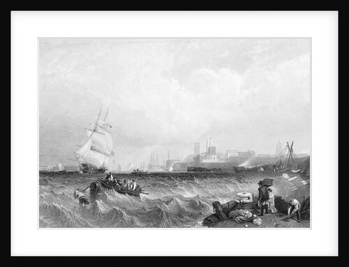 Choppy Seas in Portsmouth Harbor by Anonymous