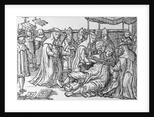 Illustration of Pope Giving Birth by Anonymous