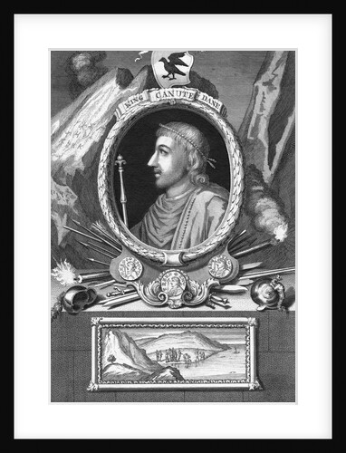 Engraving of Canute King of Danes by Anonymous