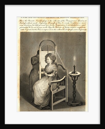 Illustration of Silhouette-Drawing Device by Anonymous