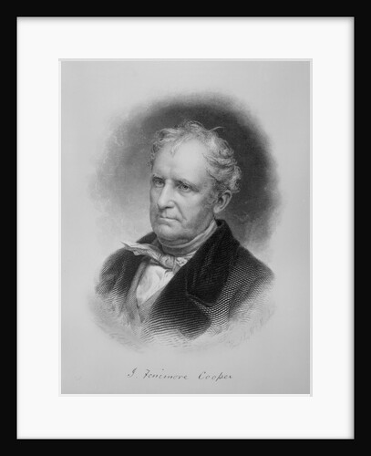 Drawing of Author James Fenimore Cooper by Anonymous