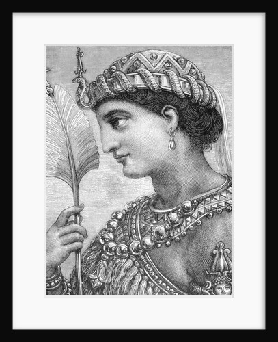 Profile Illustration of Cleopatra by Anonymous