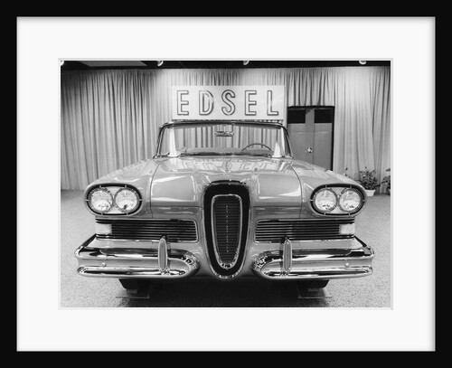 Ford Edsel Citation Convertible in Showroom. by Anonymous