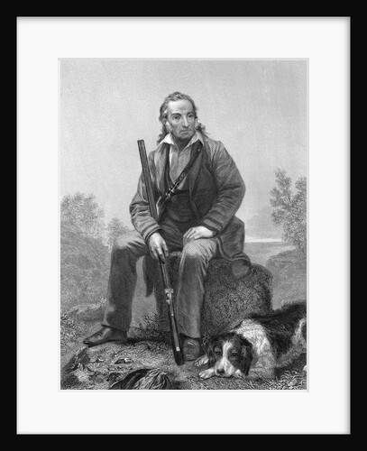 John James Audubon Sitting with Gun and Dog by Anonymous