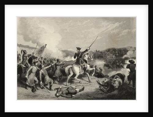 Illustration of Battle of Poltava by Anonymous