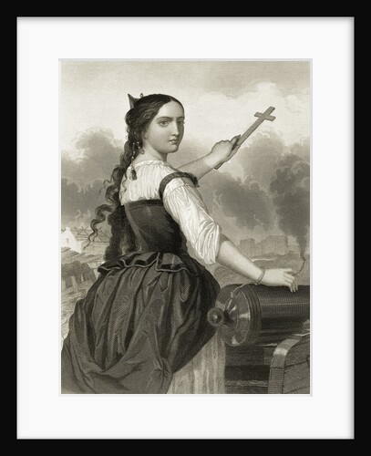Illustration of Augustina Zaragoza by Anonymous