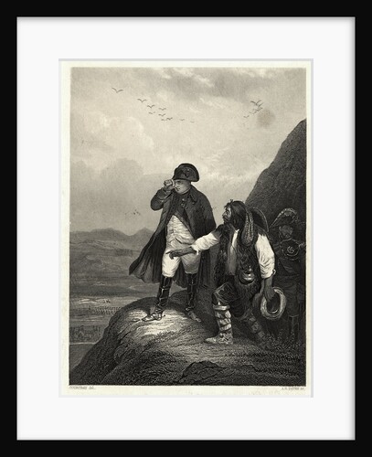 Illustration of Napoleon on Mountain Side by Anonymous