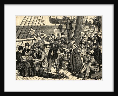 Emigrants on Shipdeck by Anonymous