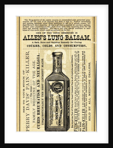 Advertisement for Allen's Lung Balsam by Anonymous