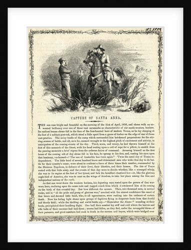 Illustration of the Capture of Santa Anna by Anonymous