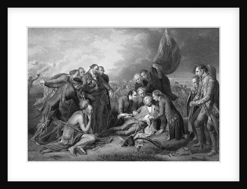 General James Wolfe Dying with Soldiers Surrounding Him by Anonymous