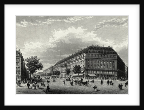 Engraving of Grand Hotel in Paris by Anonymous