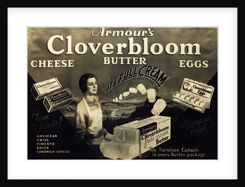 Advertisement for Cloverbloom Milk and Butter Products by Anonymous